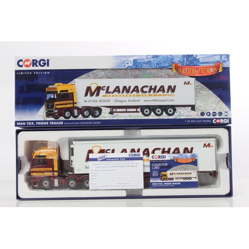 256 - A boxed Corgi Limited Edition McLanachan Transport Limted CC15212 Man TGX Fridge Trailer.