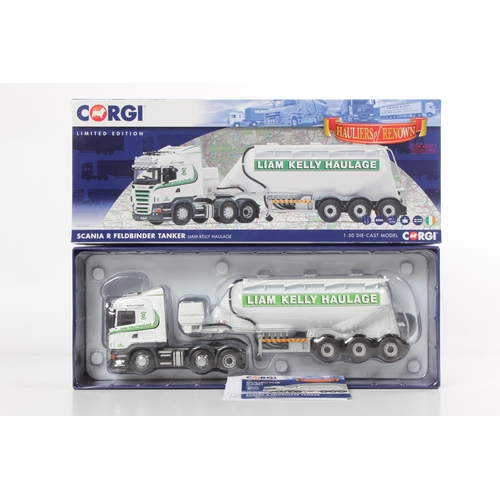 268 - A boxed Corgi Limited Edition Liam Kelly Haulage CC13767 Scania R Feldbinder Tanker.