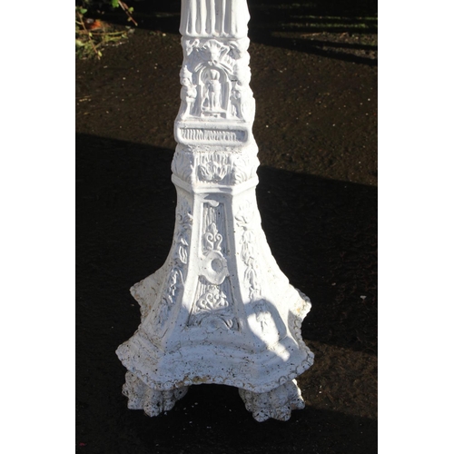 44 - An unusual pedestal bust with decorative details.