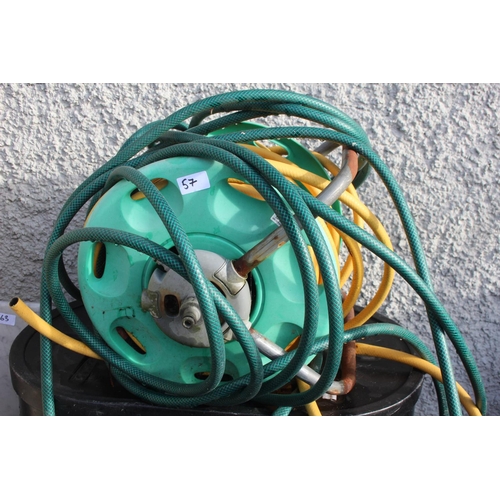 57 - A hose reel.