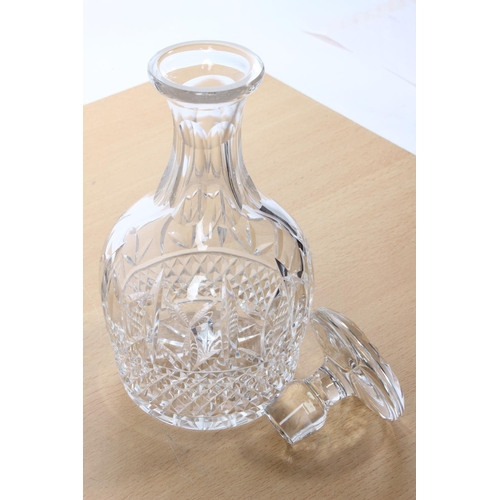 81 - A cut glass decanter.