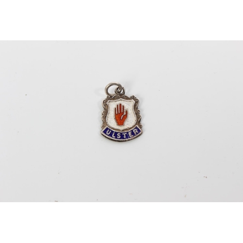 94 - A vintage Silver & enamel 'Red Hand of Ulster' charm.