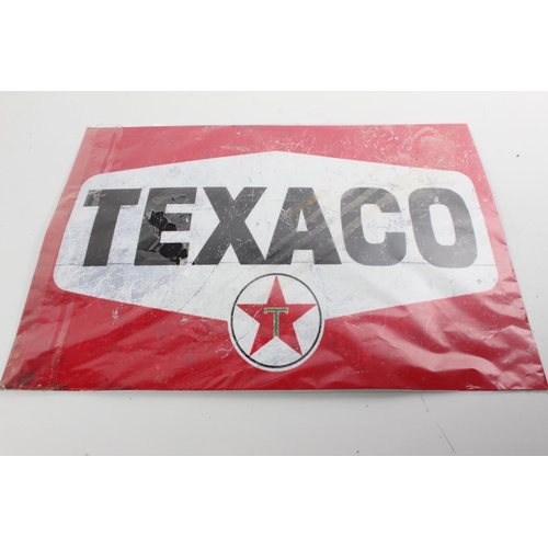 212 - A reproduction Texaco tin plate advertising sign.