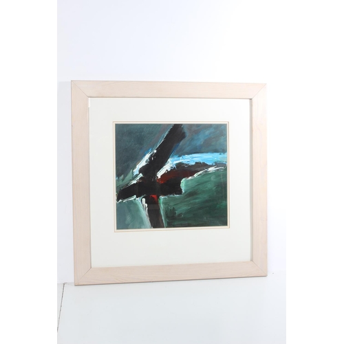 239 - A framed oil painting 'Burning Cross' by Bernard McCormack