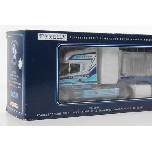 253 - A boxed Corgi Limited Edition Tinnelly International Transport Ltd, Co Down CC12805 Scania Topline B... 