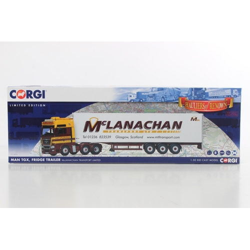 256 - A boxed Corgi Limited Edition McLanachan Transport Limted CC15212 Man TGX Fridge Trailer.