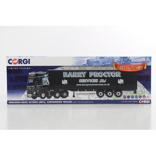 257 - A boxed Corgi Limited Edition Barry Proctor Services Ltd CC15810 -Mercedes-Benz Actros (MP4) curtain... 