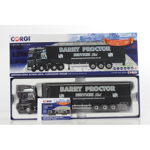 257 - A boxed Corgi Limited Edition Barry Proctor Services Ltd CC15810 -Mercedes-Benz Actros (MP4) curtain... 