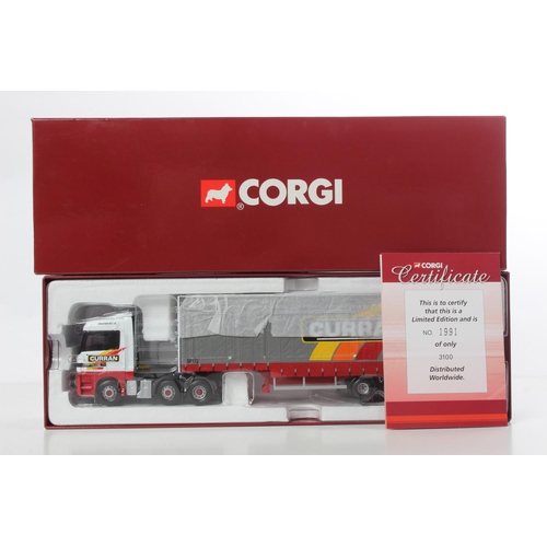 267 - A boxed Corgi Limited Edition D Curran & Son Limited CC13811 Mercedes-Benz Actros Step Frame Curtain... 