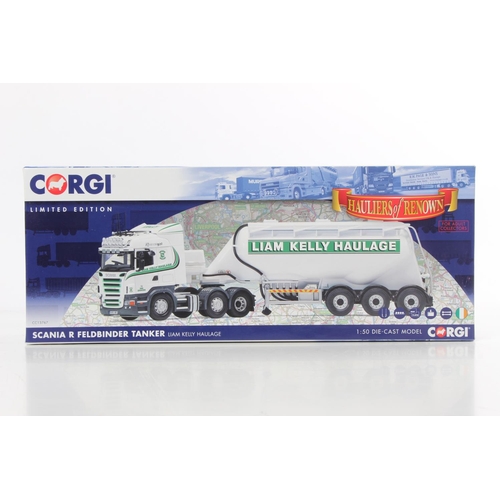 268 - A boxed Corgi Limited Edition Liam Kelly Haulage CC13767 Scania R Feldbinder Tanker.