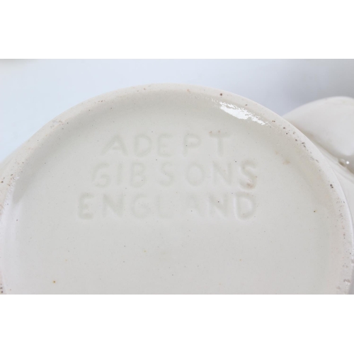 298 - A stunning ceramic two handled dish, a similar milk jug and plate, a vintage Gibson floral patterned... 