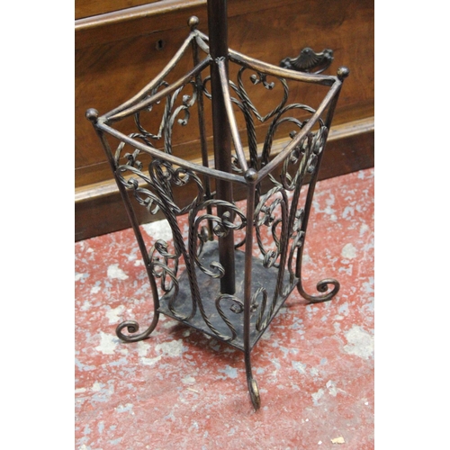 334 - A metal coat/umbrella stand.