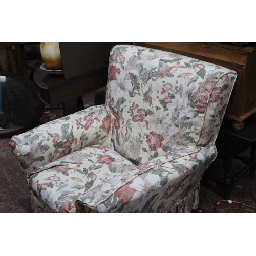 359 - A vintage lounge armchair with removable covers.