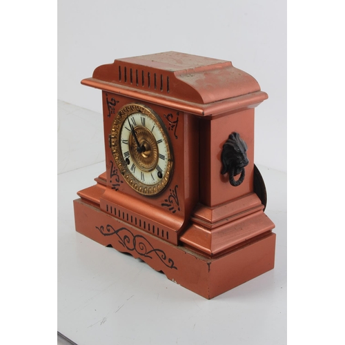 369 - An upcycled antique mantle clock.