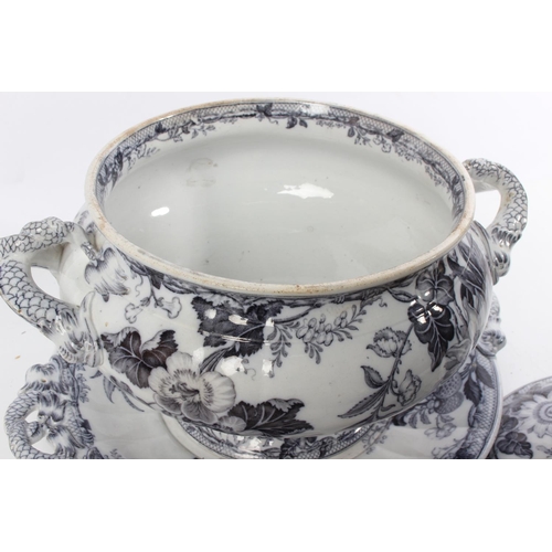 388 - A stunning antique Sydenham soup tureen and platter (a/f).