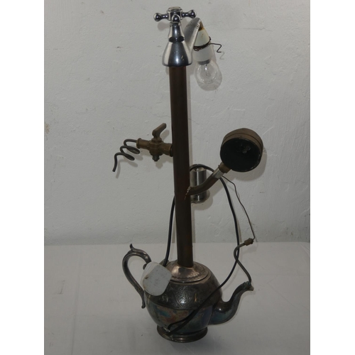 420 - An unusual upcycled table lamp.