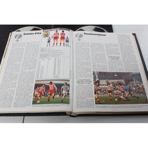 502 - Six vintage folders and contents 'Books of Football'.