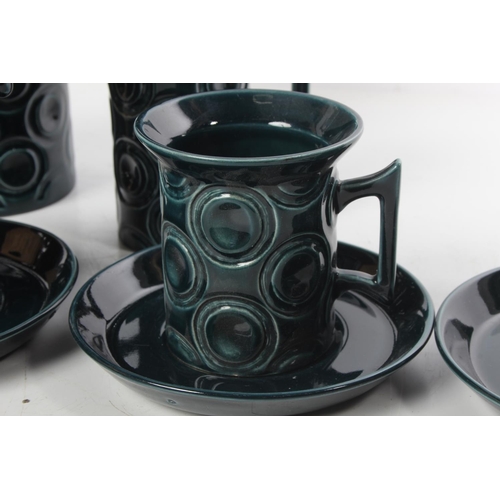 517 - A vintage Portmeirion Pottery 'Jupiter' coffee set.