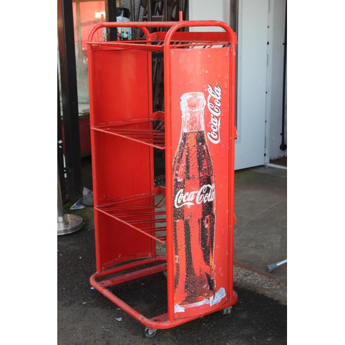 42 - A Coca Cola shop display stand.