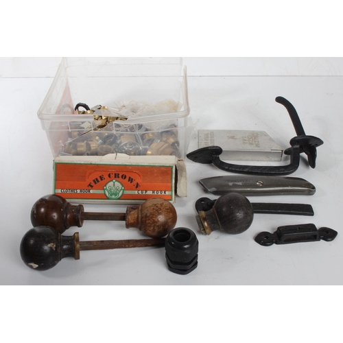 A job lot of vintage door handles and more.