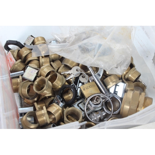 A job lot of vintage door handles and more.