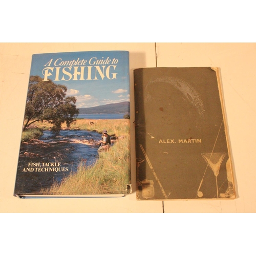 A Couple Guide to Fishing' book by and vintage Alex Martin catalogue.