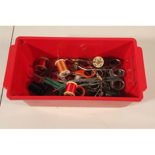 70 - A large lot of assorted scissors and fly tying equipment.