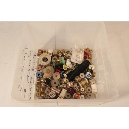 84 - A large assortment of fly tying tinsels.