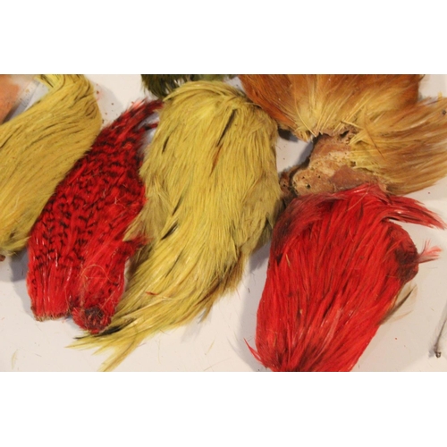 88 - A lot of assorted fly tying feathers.