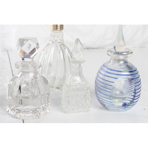 92 - A collection of various vintage & antique perfume/ scent bottles.