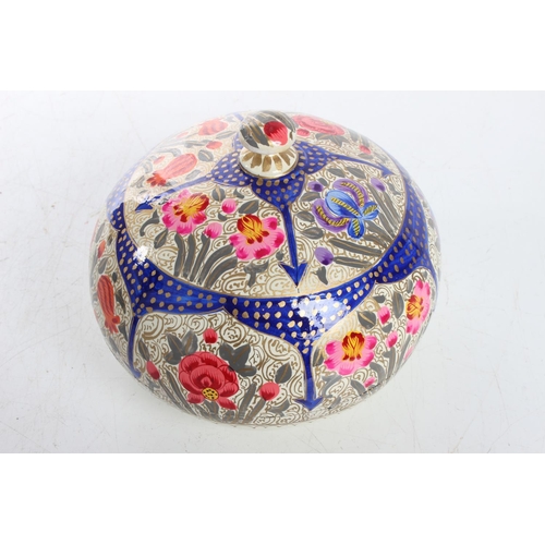 94 - A decorative papiermache trinket box.