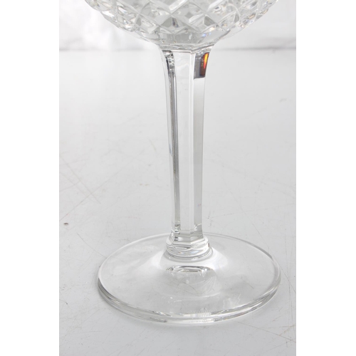 117 - A pair of large Waterford Crystal wine glasses.