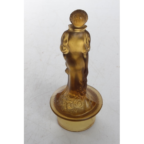 135 - An antique glass Art Nouveau style figure, measuring 6inches.