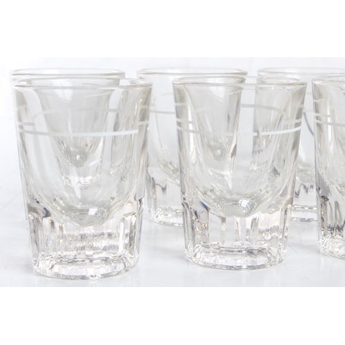 153 - A Set of six vintage shot glasses.