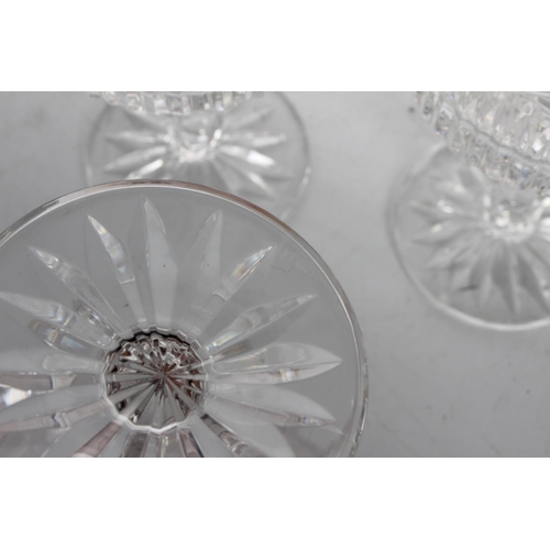 165 - A set of six Tyrone Crystal glasses (a/f).