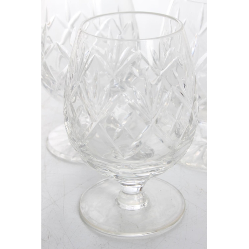 172 - A set of 5 Webb & Corbett liquor glasses.