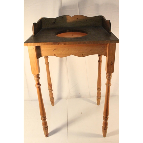 202 - A vintage pine washstand.