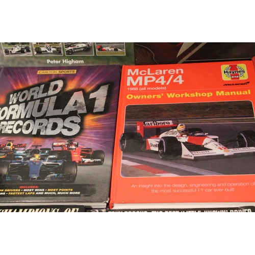 229 - A collection of Formula One racing books and more.