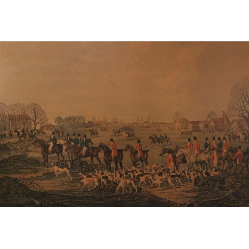 242 - A large framed print 'The Essex Hunt'.