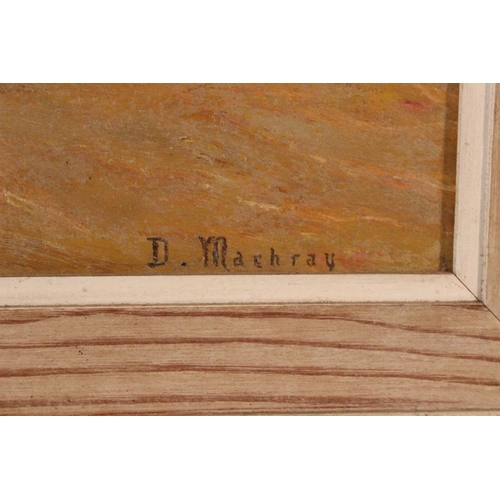 243 - A vintage framed oil painting signed D Mashray.