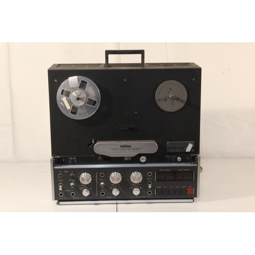 256 - A vintage Revox reel to reel tape recorder.