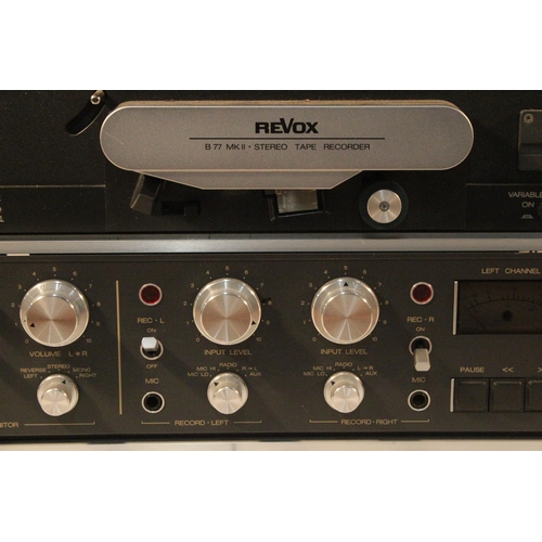 256 - A vintage Revox reel to reel tape recorder.