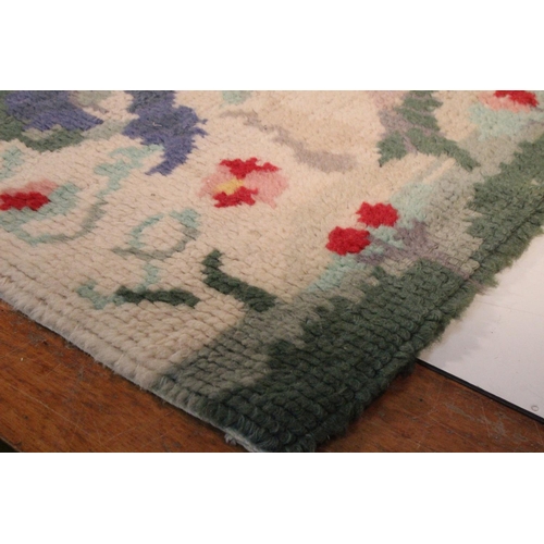 269 - A handmade vintage rug.