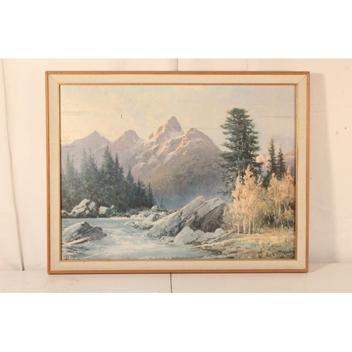 277 - A framed vintage print 'Grand Teton Wood'