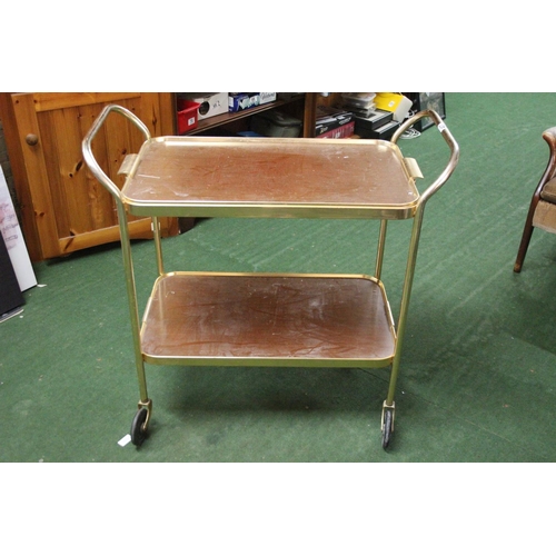 407 - A vintage drinks trolley with removal tray.