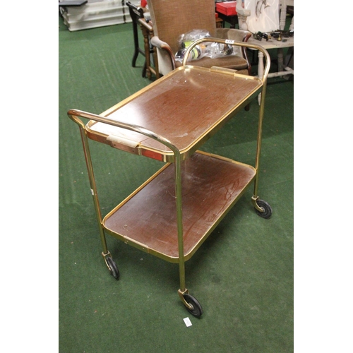 407 - A vintage drinks trolley with removal tray.