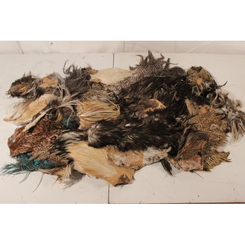 417 - A large lot of assorted fly tying feathers.