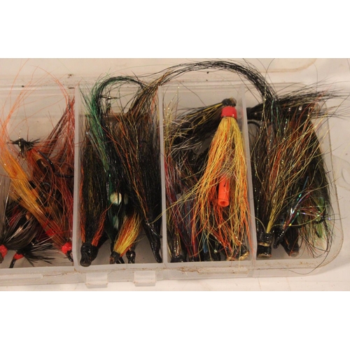 558 - A lot of part made fishing flies.