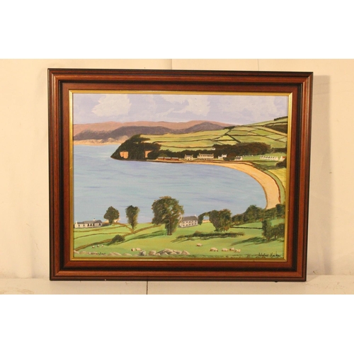 564 - A framed oil painting 'Cushendun' signed Alister Mackay.