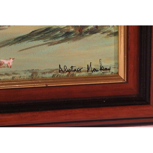 564 - A framed oil painting 'Cushendun' signed Alister Mackay.